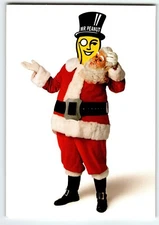 Santa Claus Mask Christmas Holiday Postcard Planters Nuts Unused