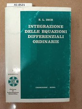 Integrazione delle equazioni differenziali ordinarie - EL Ince