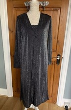 Dress & Jacket Black/Silver Glitter Size 12  **SALE**