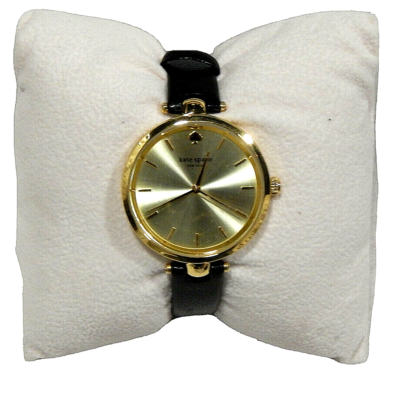kate spade Women\'s Metro Scallop Three-Hand Black Leather Watch 34mm BLACK FRIDAY SALE NWT KATE SPADE Black Metro Scallop Leather  main image 3