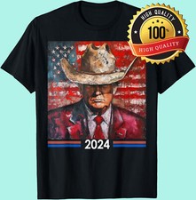 Trump Vance 2024 For President Outlaw Hillbilly 2024 Flag T-Shirt DT99200