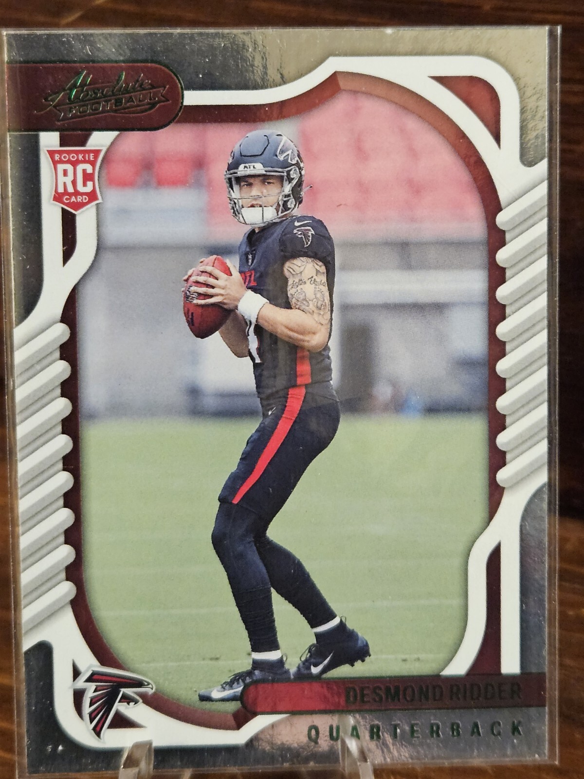 Desmond Ridder 2022 Panini Absolute Green Foil Rookie Card #104 Atlanta ...