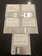 Microsoft Excel 4.0 - 3.5” Floppy Disk.  Set Of 5 Disks - 0003