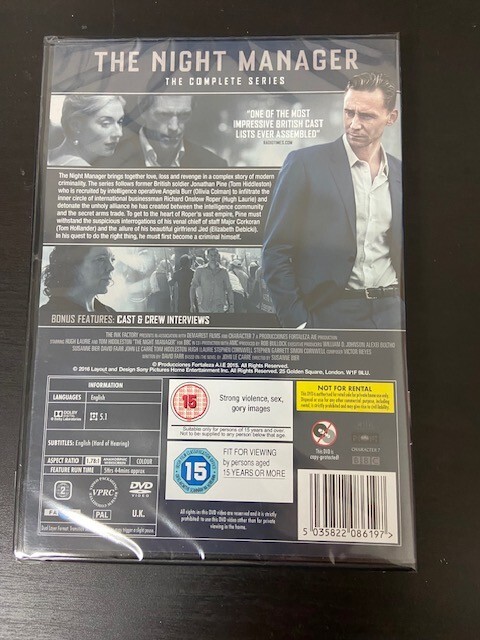 The Night Manager (Uncensored Edition) (DVD, 2016) for sale