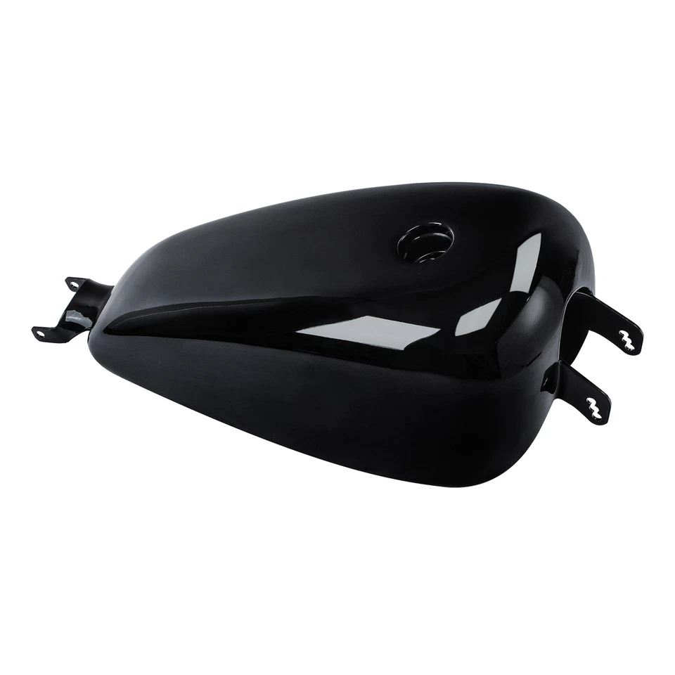 Black Gas Fuel Tank Carb Fit For Harley Sportster XL 1200 883 2004 2005 2006 - Image 2 of 4