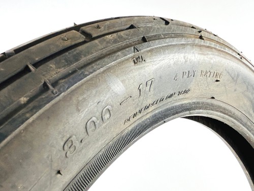 VINTAGE 300-17 RIBBED FRONT TIRE CHENG-SHIN C-114-2 - Picture 5 of 5