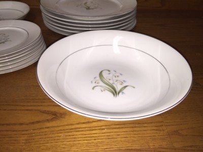 Crestwood China ~ BLUE LILY ~ Serving - Plates - Bowls Etc. (17
