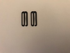 Black Metal 1" Hook Set for Bra Lingerie Strap US Seller Read Description