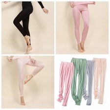 Women Mulberry Silk Thermal Bottom Pant Long Johns Pajamas Underwear Leggings
