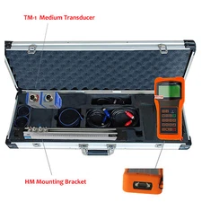 Ultrasonic Liquid Flow Meter Flowmeters with TM-1 Medium Transducer HM Bracket