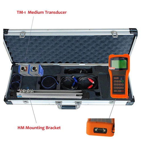 Portable Ultrasonic Flow Meter Liquid Flowmeter DN50~700mm with TM-1 HM Bracket - Picture 2 of 6