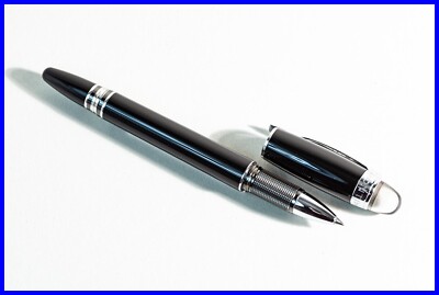 Montblanc StarWalker MIDNIGHT BLACK ROLLERBALL Pen / STEEL