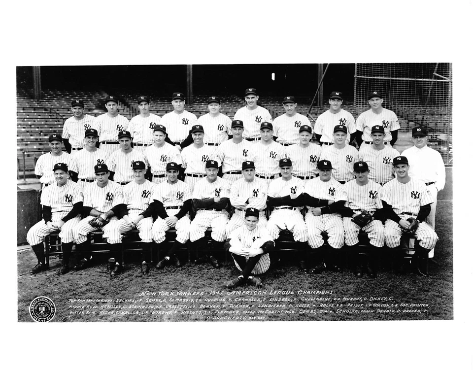 Lote de fotos del equipo de los Yankees de Nueva York de 1940 8x10 (41,42,43,47,48 y 49) ENVÍO GRATUITO Foto 3 de 4
