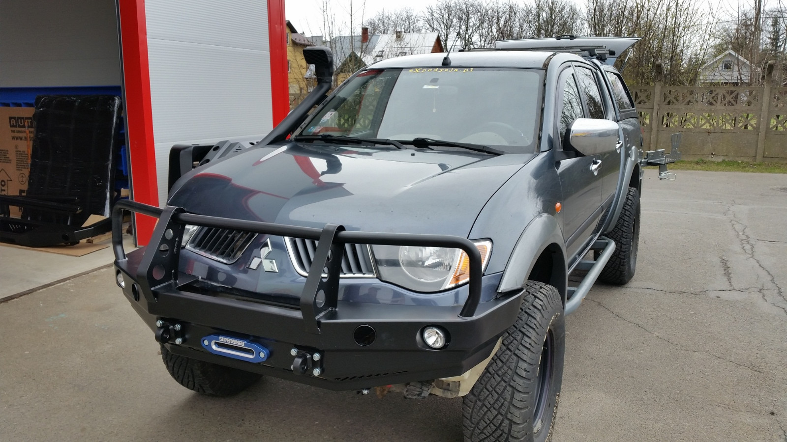Mitsubishi L200 0615 FRONT STEEL BUMPER WINCH OFF ROAD 4X4 eBay
