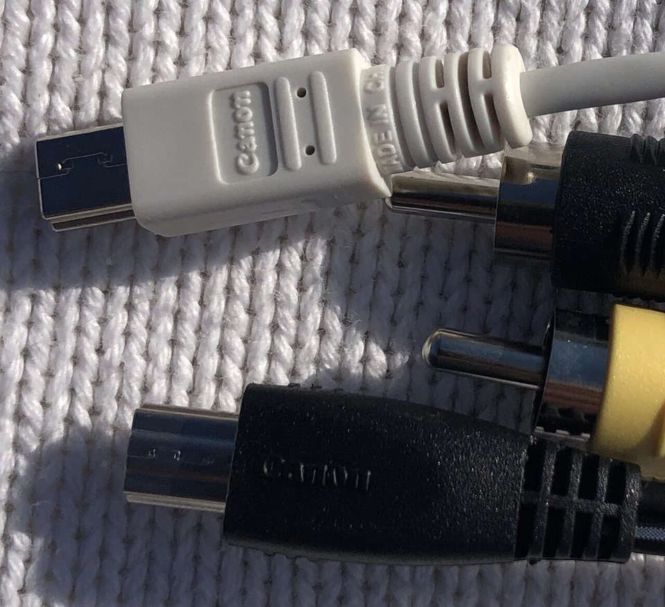 GENUINE CANON Sync Data USB Cable Cord & AV Cable Cord - Canon PowerShot Brand N - Image 4 of 4