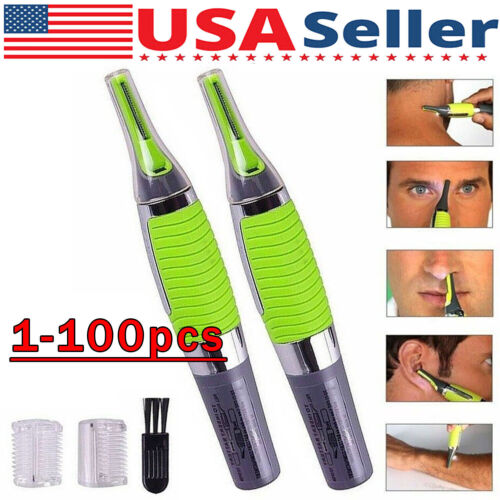 Hot Men Nose Ear Face Neck Eyebrow Hair Mustache Beard Trimmer Shaver ClipperLot