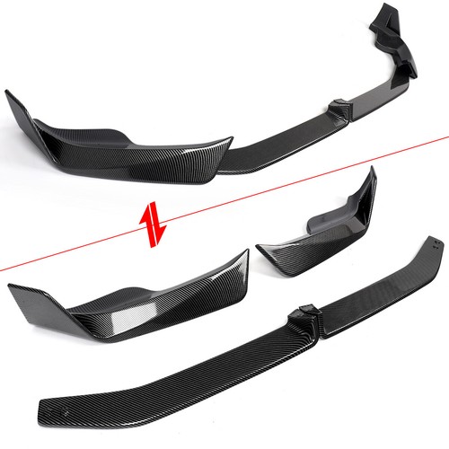 Carbon Fiber Look Fit For BMW X1 U11 M Sport 2023-2024 Front Bumper Splitter Lip - Picture 12 of 16