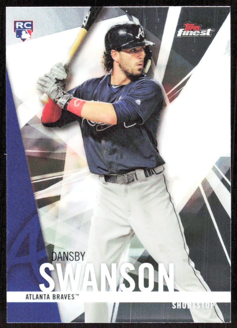 2017 6467B TOPPS FINEST Dansby Swanson Rookie Atlanta Braves #32