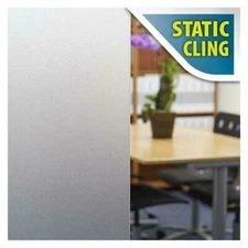 BDF 1PFR Window Film Non-Adhesive Frosted Privacy Static Cling