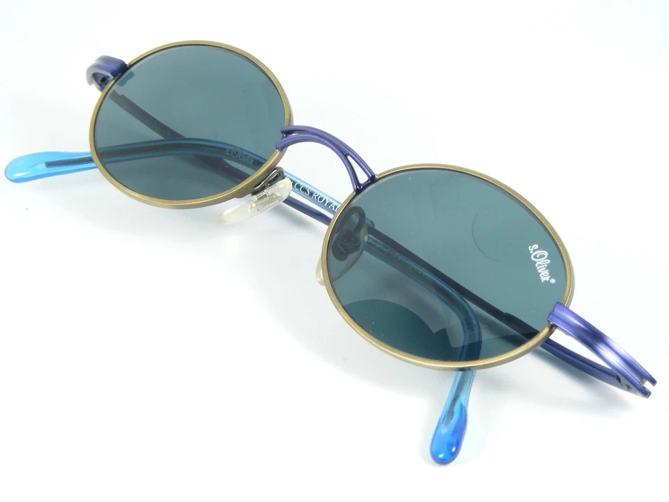 s. Oliver 3756 1 OLIVE /INDIGO BLUE SUNGLASSES GLASSES W/ GREEN LENS 45-18-142mm - Image 4 of 4