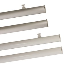 Paneelwagen zum Klemmen 60 cm Aluminium weiß u. silber Klemmprofil Klemmtechnik