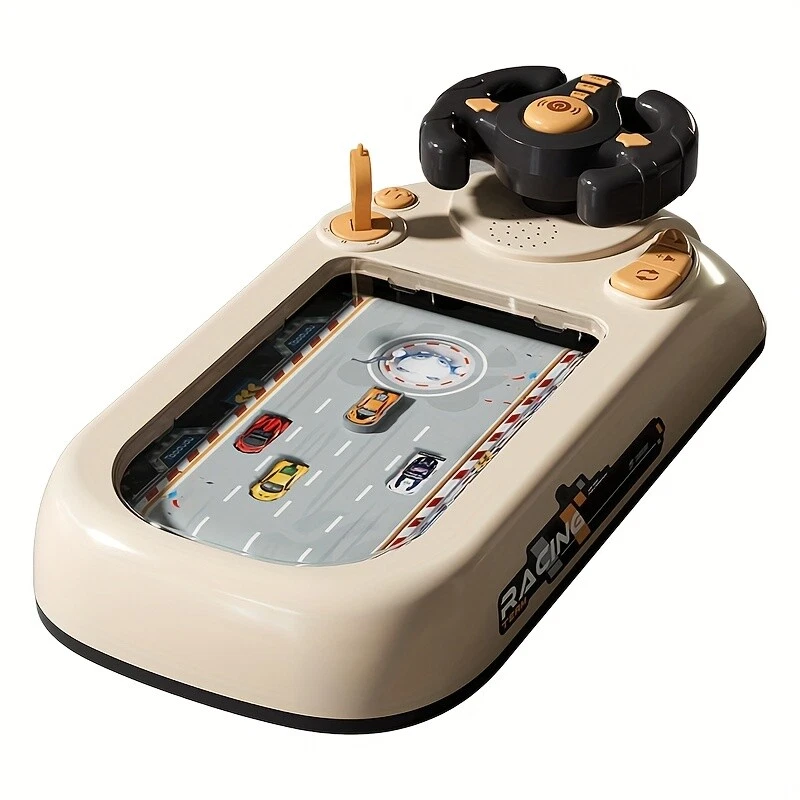 Kids Racing Game Console with Steering Wheel USB Powered Realistic Driving Toy - image 2 of 4