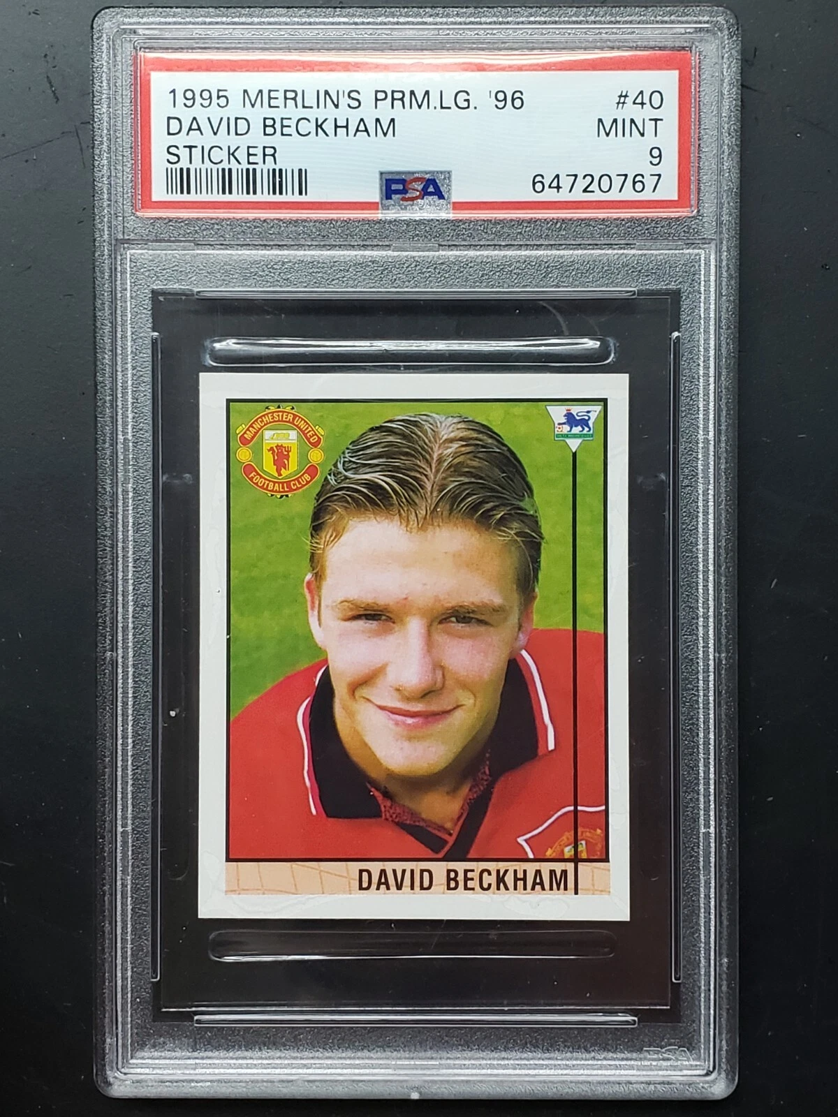David Beckham trading card