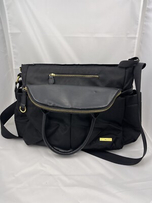Skip Hop Diaper Bag Tote with Shoulder Strap Black - Spacious & Stylish
