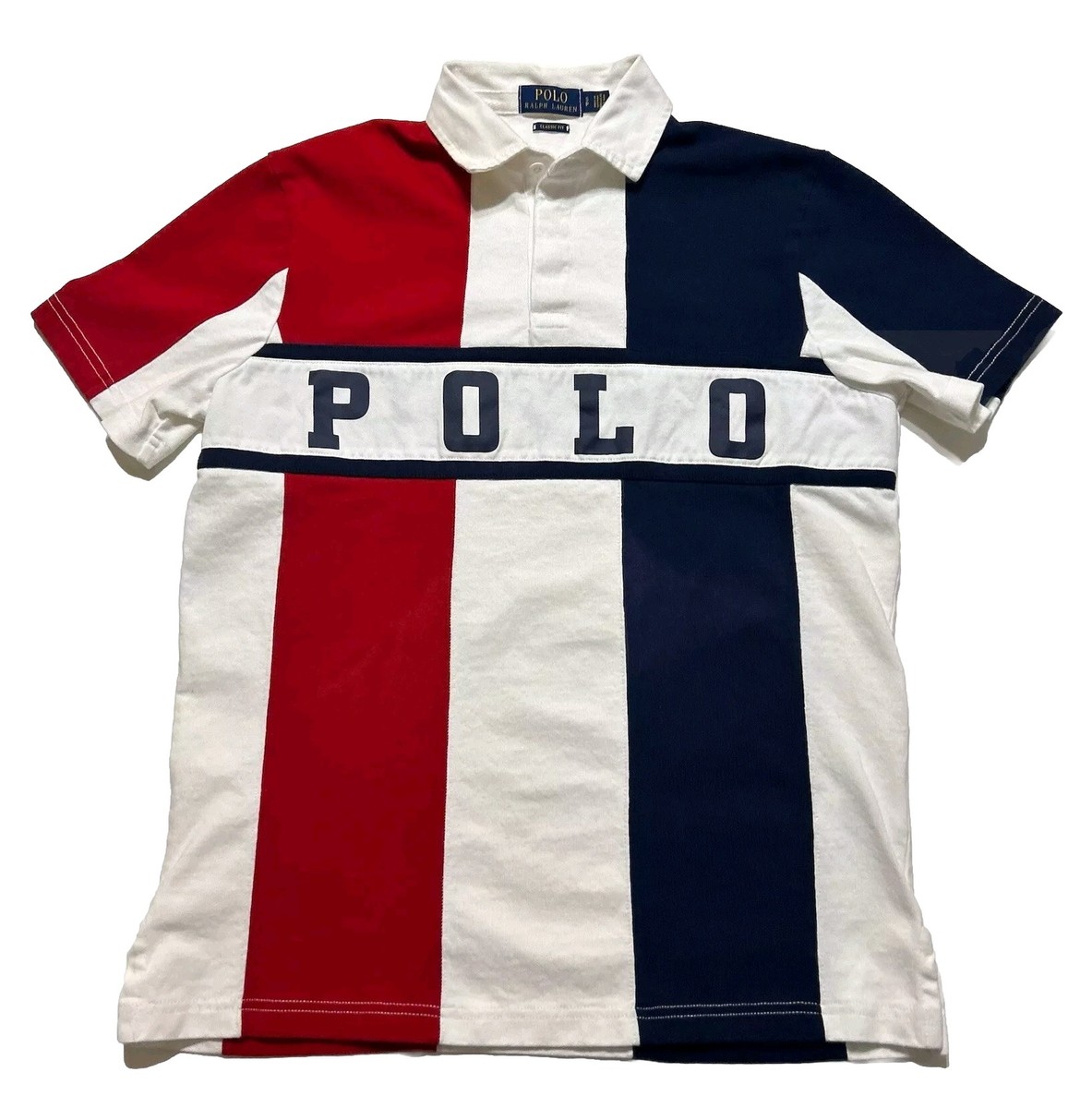 Polo Ralph Lauren Retro Colorblocked Chariots Stadium Rugby