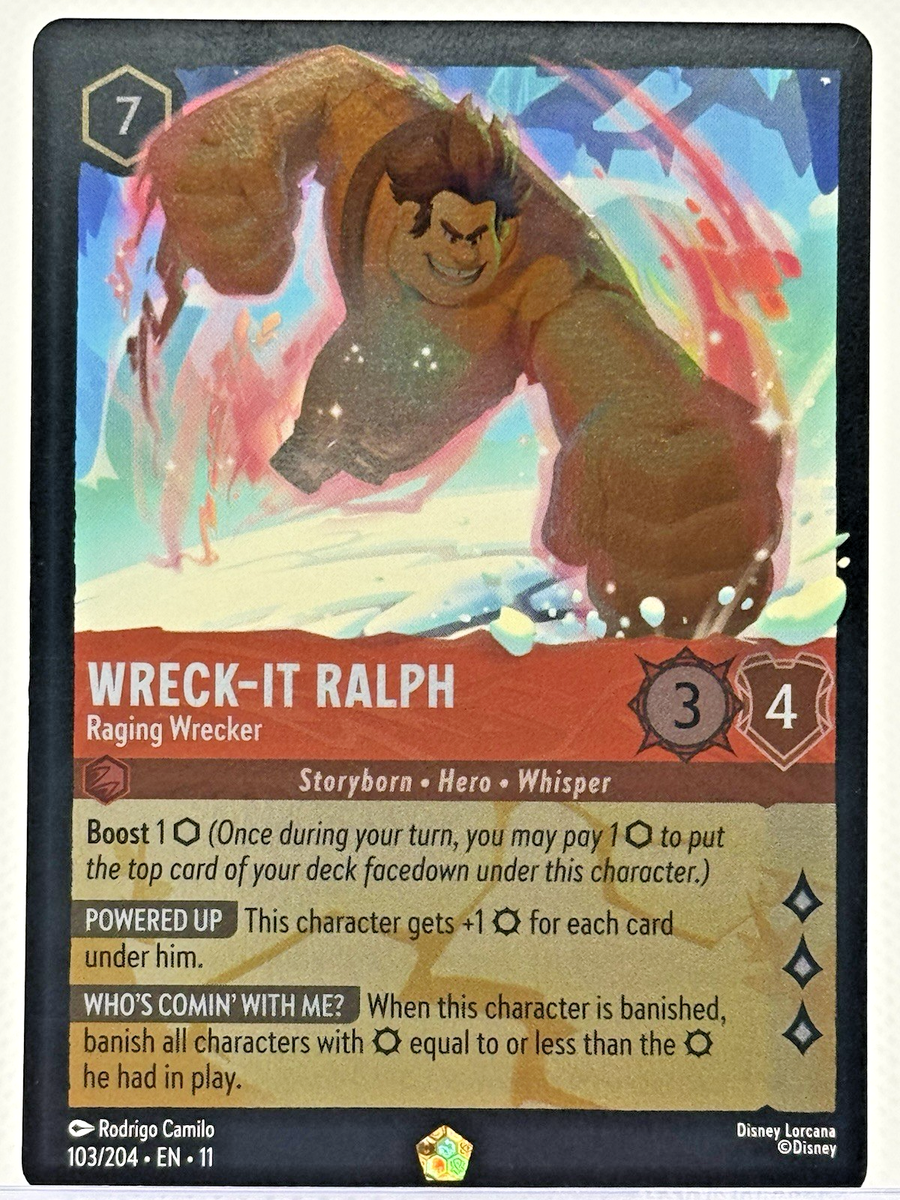Wreck-It Ralph Raging Wrecker Cold Foil New Legendary Disney