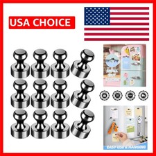 Durable 12 Pcs Black Whiteboard Magnets - Perfect for Classroom  Kitchen