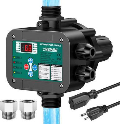 Smart Adjustable Pressure Switch for Well Pump, Automatic Water Pumps Switch, Dr