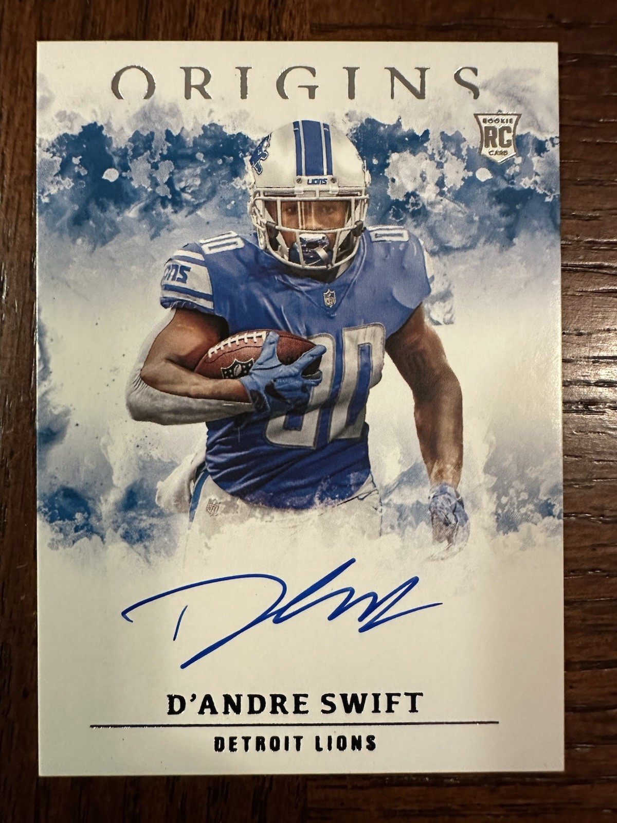 D’Andre Swift 2020 Panini Origins - #RA-DS Rookie On Card Autograph