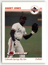 Barry Jones 1991 Line Drive AAA Colorado Springs Sky Sox #86