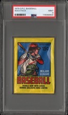 1979 O-Pee-Chee (OPC) Baseball Wax Pack PSA 9 MINT Ozzie Smith RC Year
