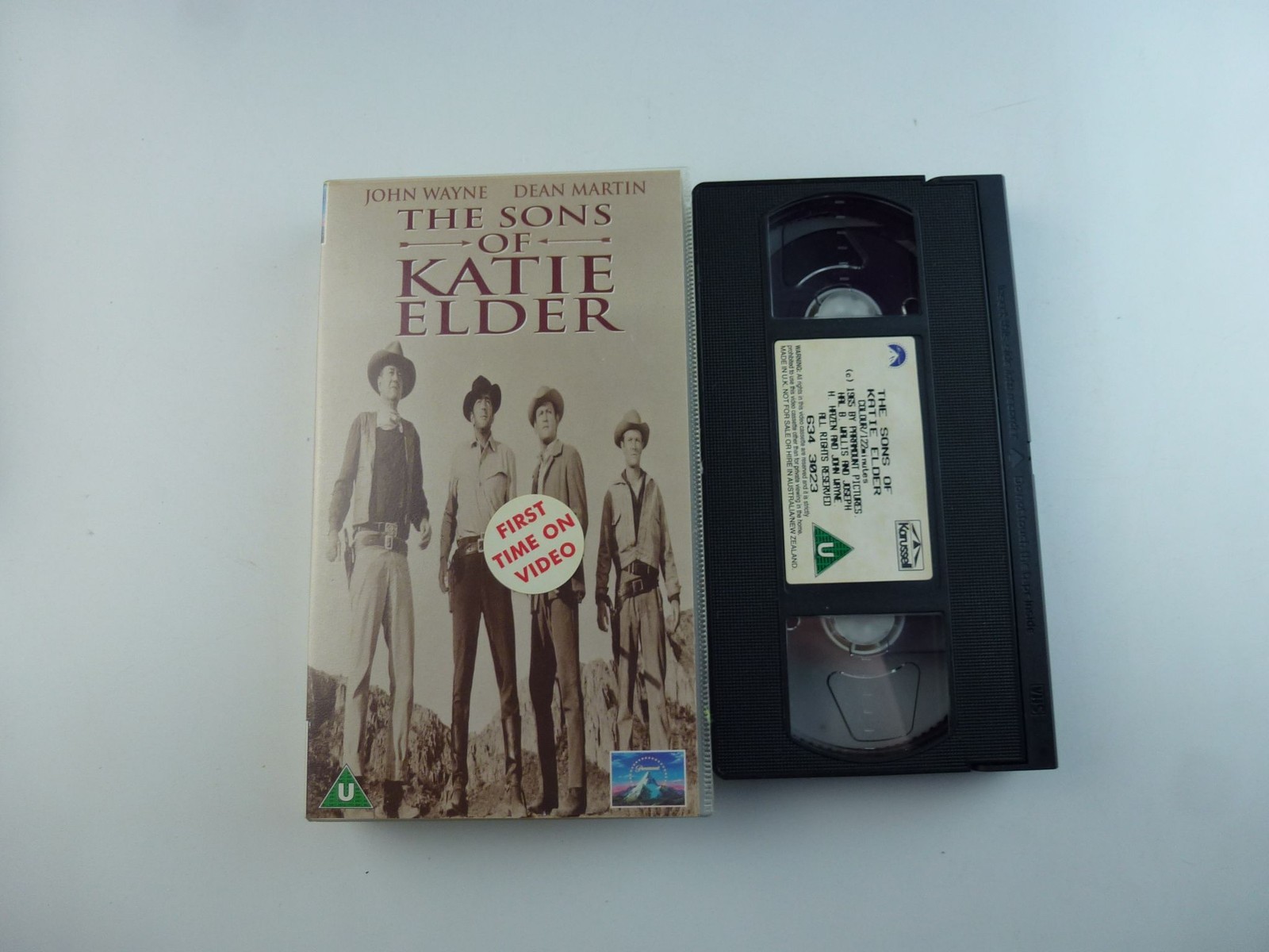 The Sons Of Katie Elder VHS John Wayne Dean Martin First Time On Video U PAL