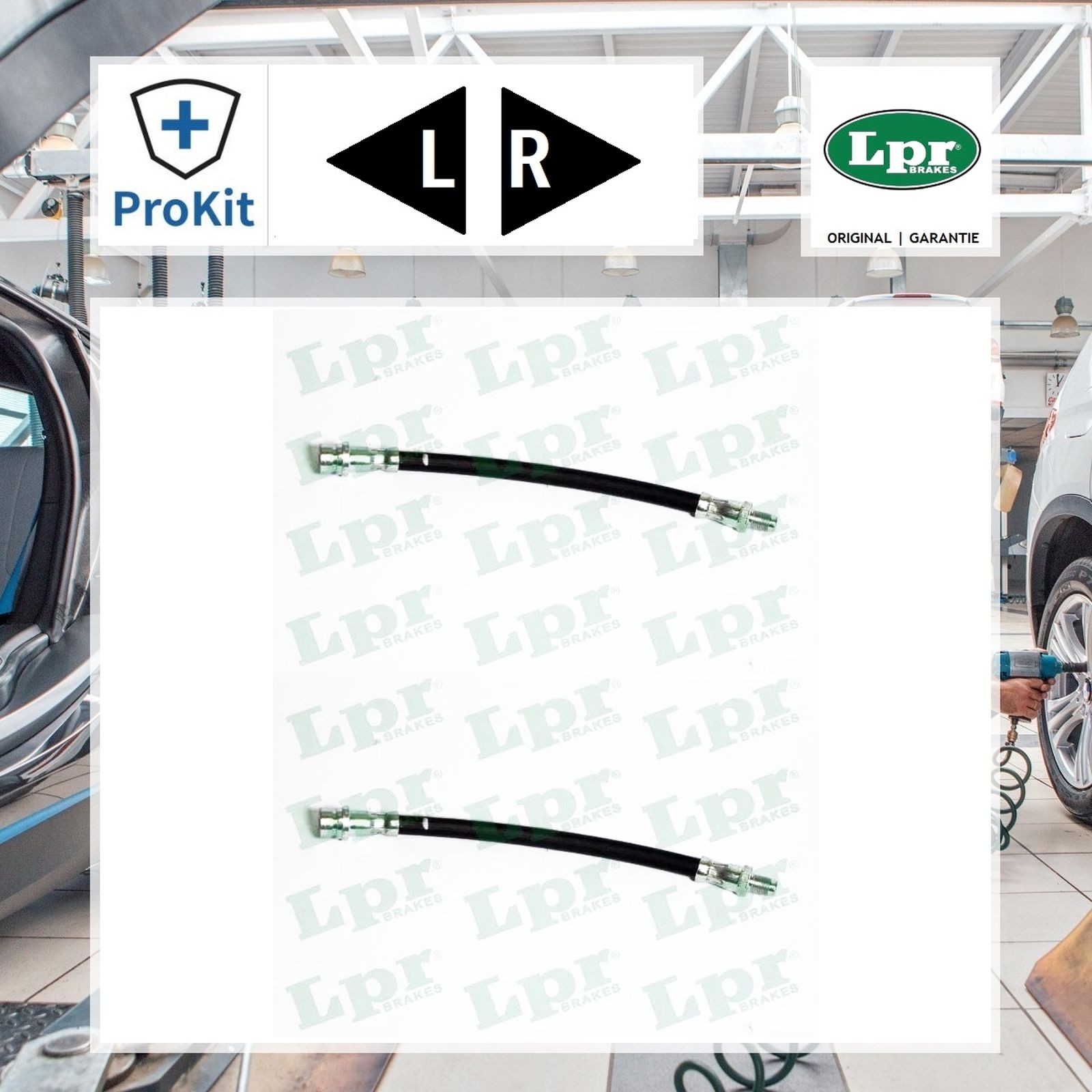 2x ORIGINAL® Lpr Bremsschlauch Hinten, Links, Rechts für Ford FOCUS I Turnier