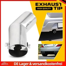 Auspuffblende Edelstahl Endrohr Universal 28-40mm Für Auto KFZ SUV 172mm Tuning