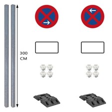 Haltverbotszonen Set, Basic, A/E, rechts, 16-tlg., mobil, K1, RA1, &Oslash; 42 cm