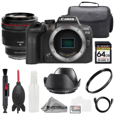 Canon EOS R10 + RF 85mm f/1.2 L USM DS Lens +64GB + Bag+ UV Filter- Basic Kit