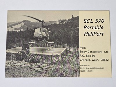SCL 570 Portable Heliport Ryan Corporation Omaha Technical Brochure Classic