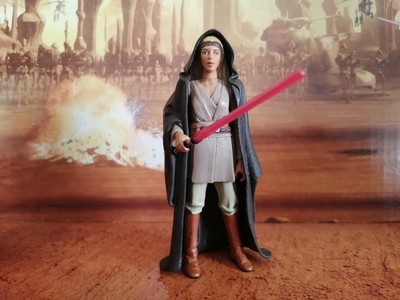 Star Wars Adi Gallia Hasbro 1999 - 3,75'' mit Waffe - Top-Zustand