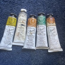 Winsor Newton Rowney Qualité Professionnelle Artistes Couleur Huile Job Lot 5 Tubes