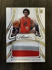 2023-24 Panini Flawless Rookie Game-Worn Jumbo Patch RC Scoot Henderson /20