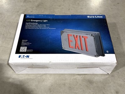 Eaton SURE LITES UX71WHSD Cooper Lighting Die Cast Aluminum Led Exit Sign *NIB*