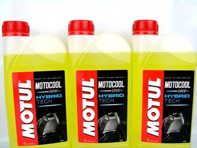 Motul Kühlflüssigkeit Motocool Expert gelb Motorrad Kühlerschutz 3x 1Liter