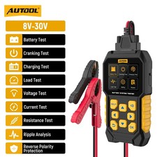 Car Battery Tester 12v 24v Battery Load Tester Charging Cranking System Analyzer Car Battery Tester 12v 24v Battery Load Tester Charging Cranking System Analyzer