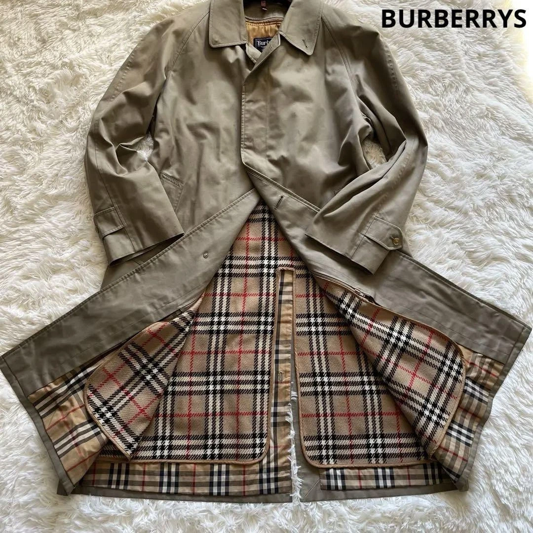 BURBERRY Trench Coat Fodera Novacheck XL Cachi Uomo #ED ZIA