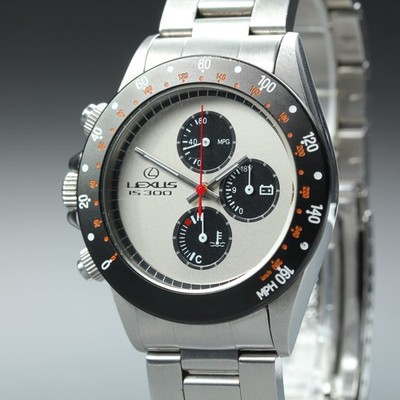 Rare! JDM TOYOTA Altezza Lexus IS300 Gauge Cluster Chronograph Men's Watch JAPAN