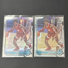 2022 Bowman U Basketball Keon Ellis 1st Chrome Shimmer & Refractor Cavs RC #75